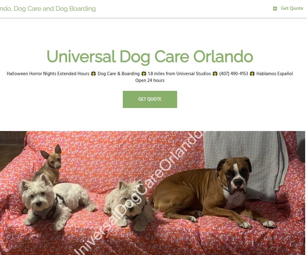 Universal Dog Care Orlando Florida